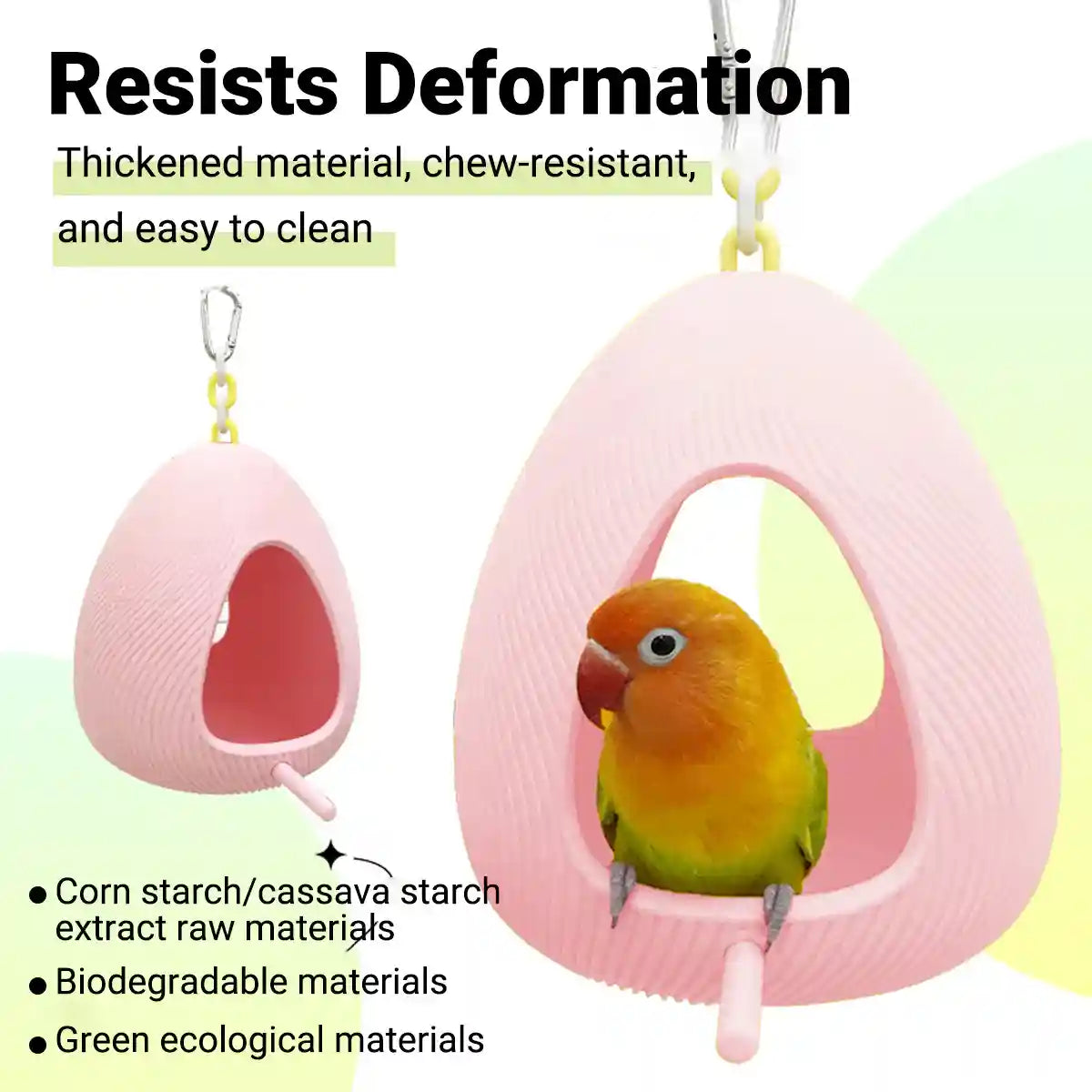 Parrot Hanging Birdhouse Eco-Friendly Durable Nest for Birds