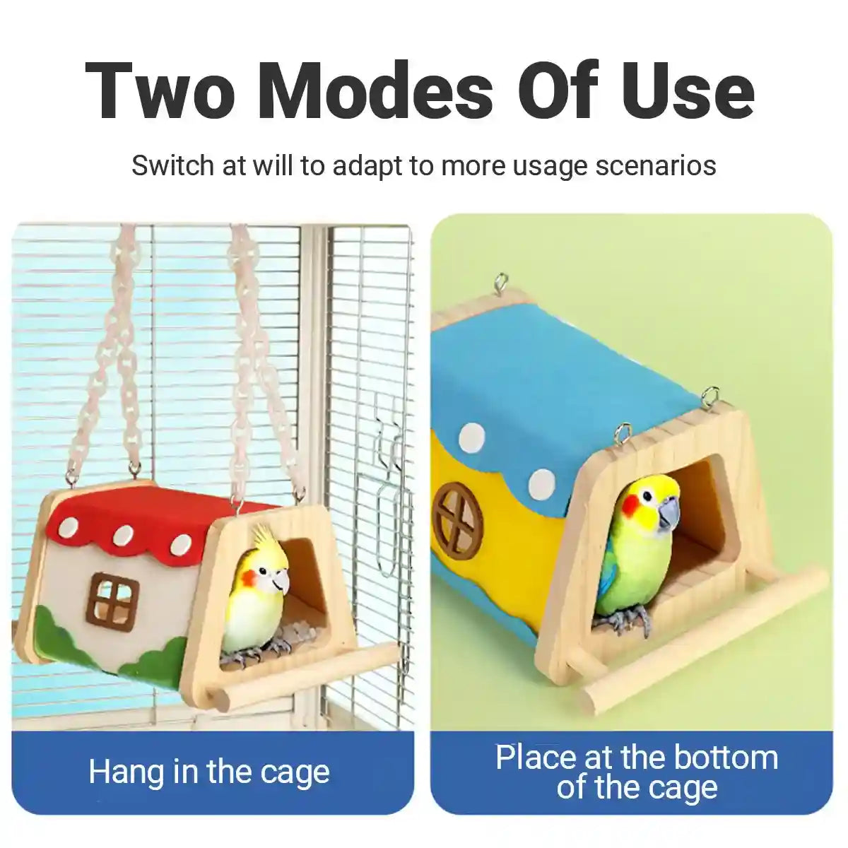 Bird Felt House Parrot Nest Cage Bed