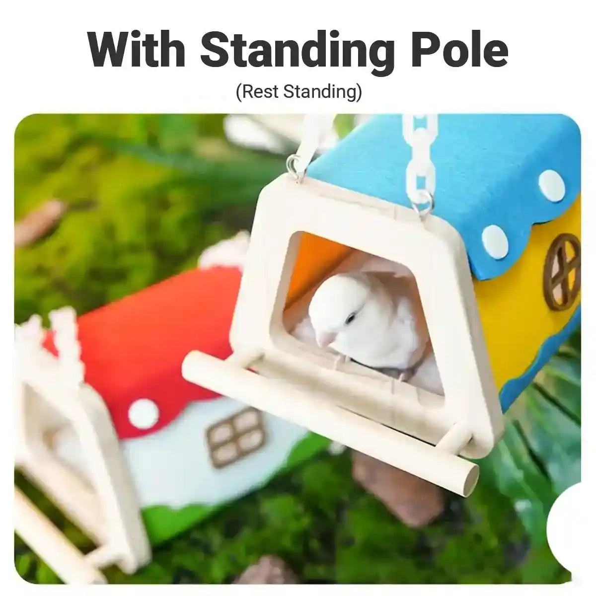 Bird Felt House Parrot Nest Cage Bed