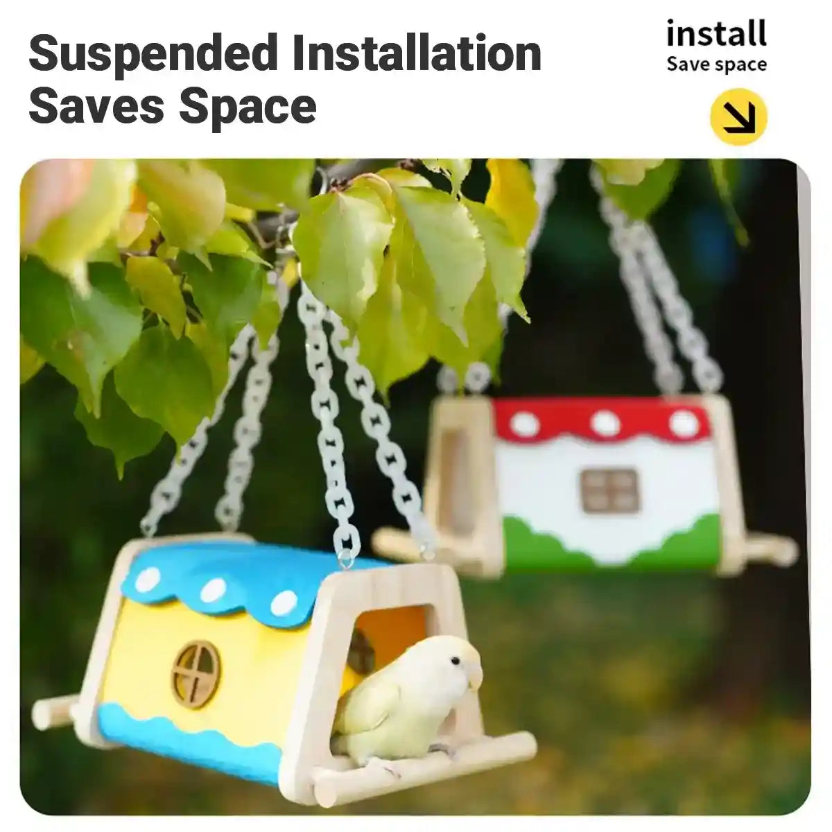 Bird Felt House Parrot Nest Cage Bed