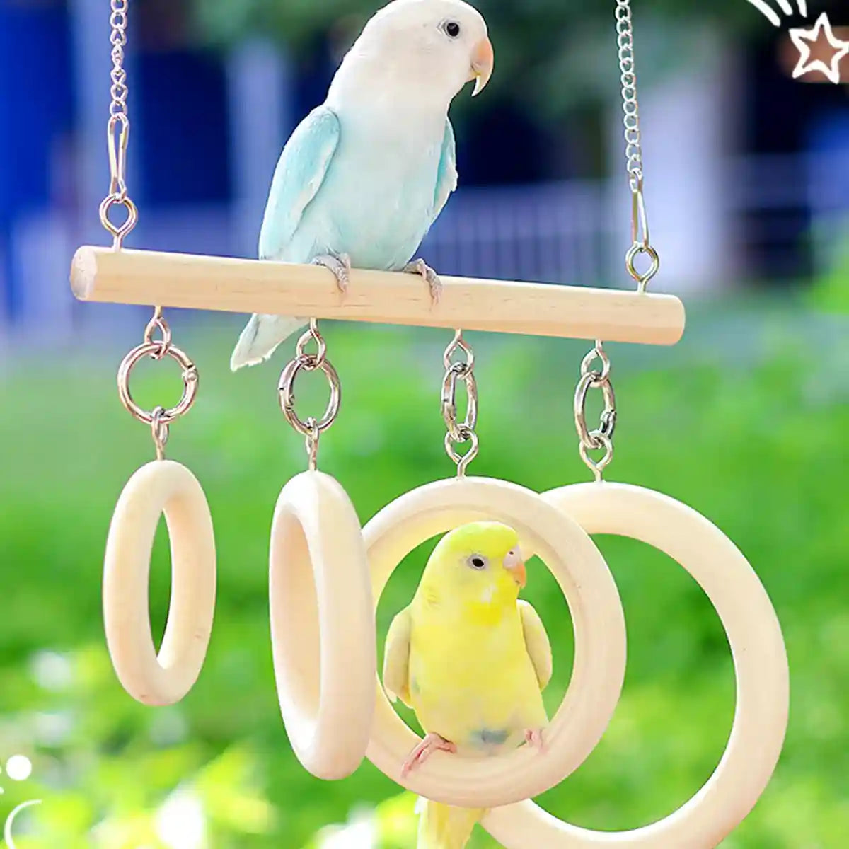 Bird Swing Tunnel Toy Fun & Comfortable Play for Birds