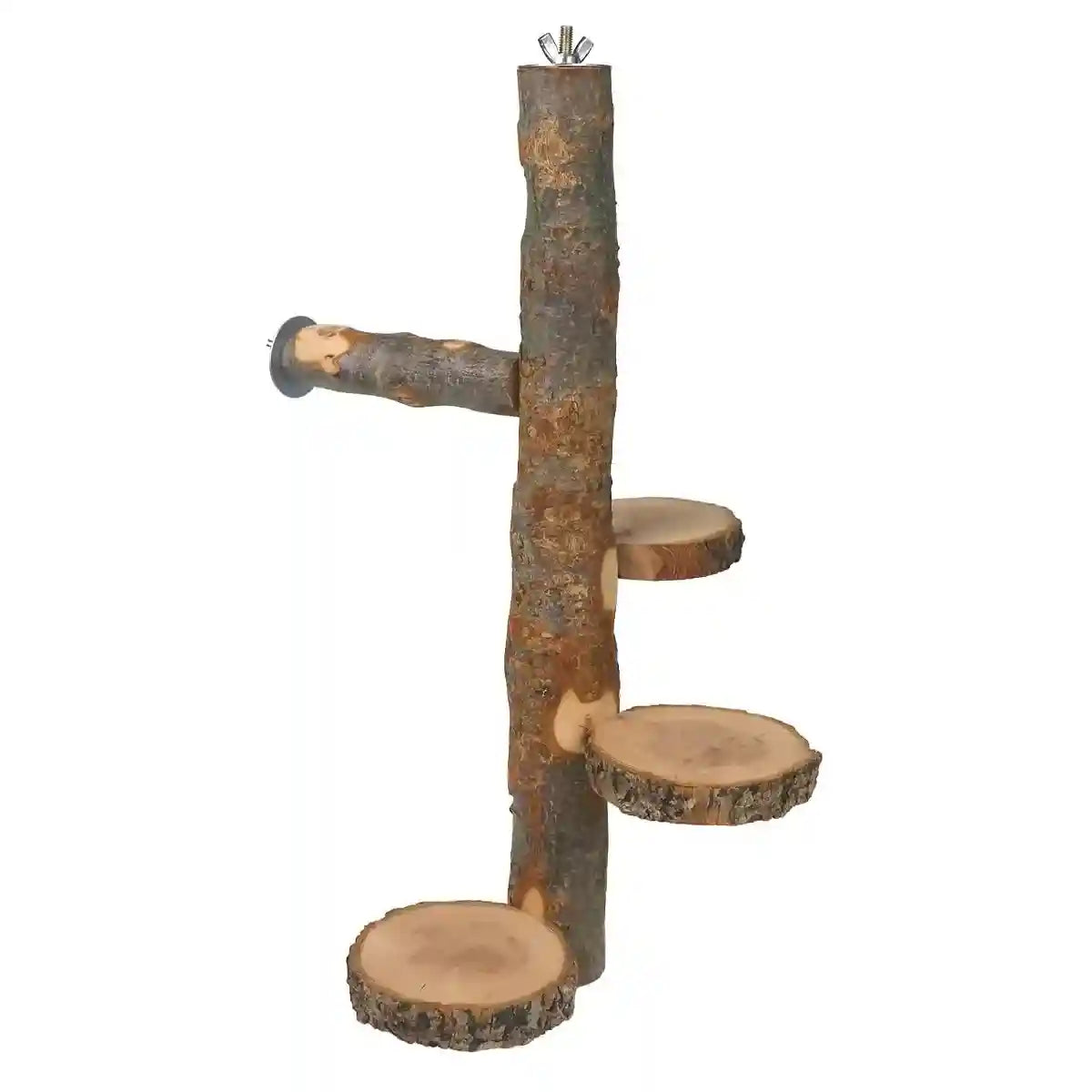 Small Pet Wooden Stand Climbing Platform for Birds Chinchillas & Rodents