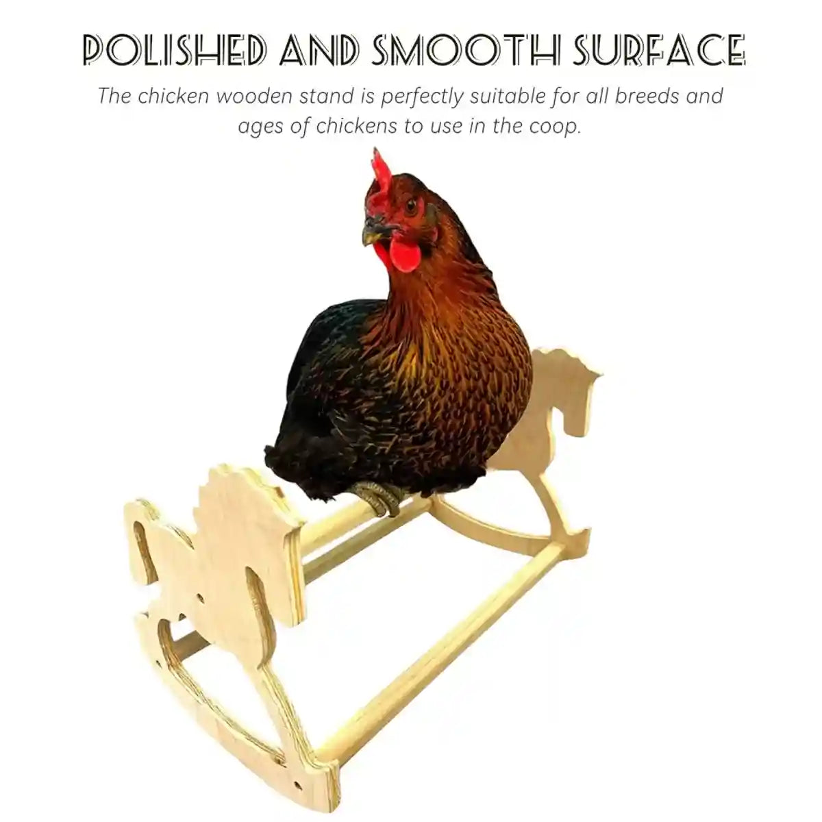 Wooden Chicken Stand Perch Poultry Pet Roosting Platform