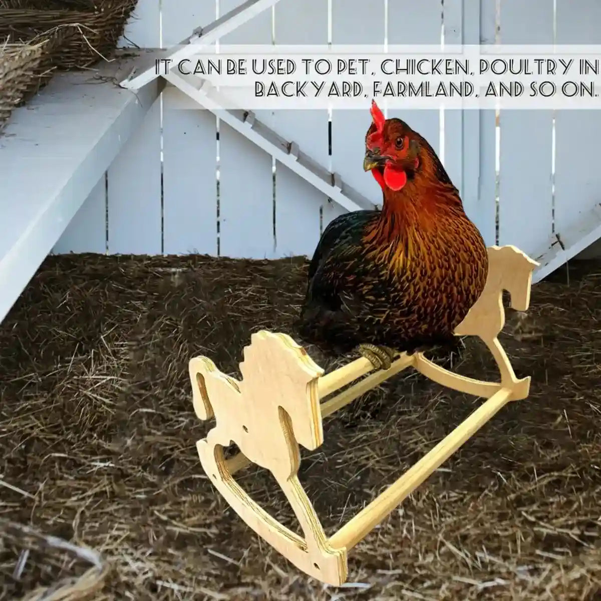 Wooden Chicken Stand Perch Poultry Pet Roosting Platform