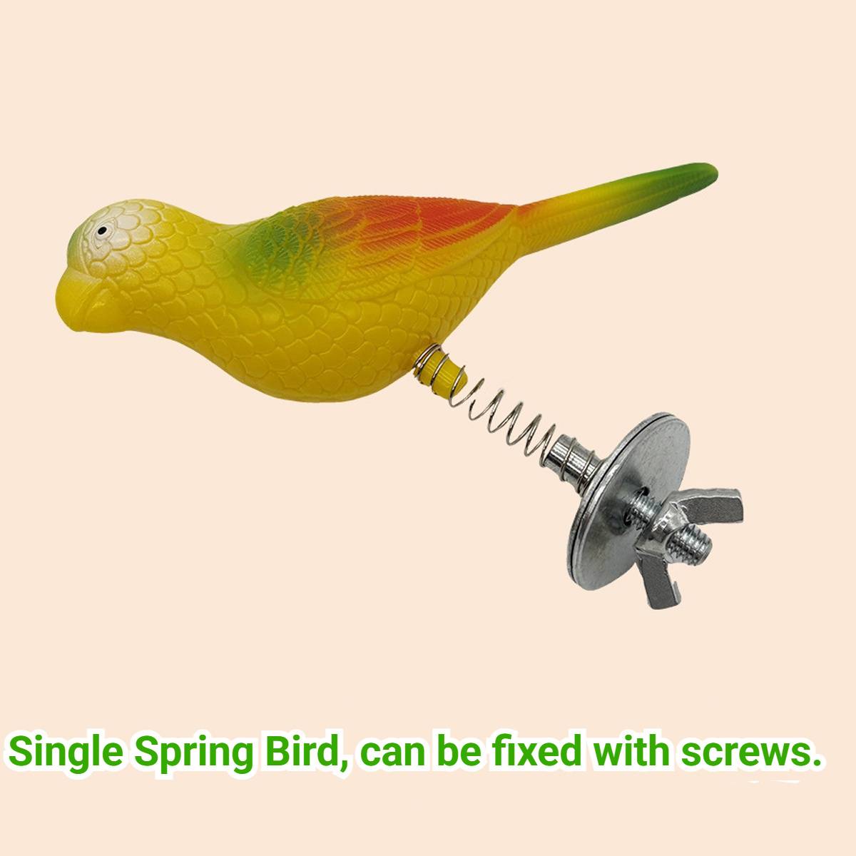 Parrot Spring Bird Toy Cage Mount