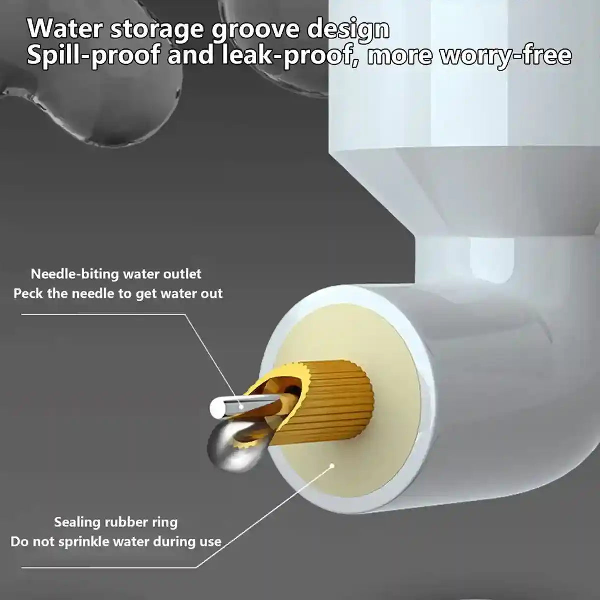 300ml Bird Water Dispenser with Needle Outlet