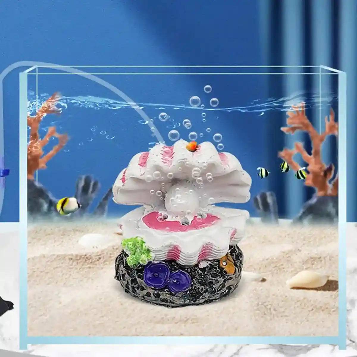 Aquarium Pearl Shell Ornament Decorative Aeration Bubble Feature