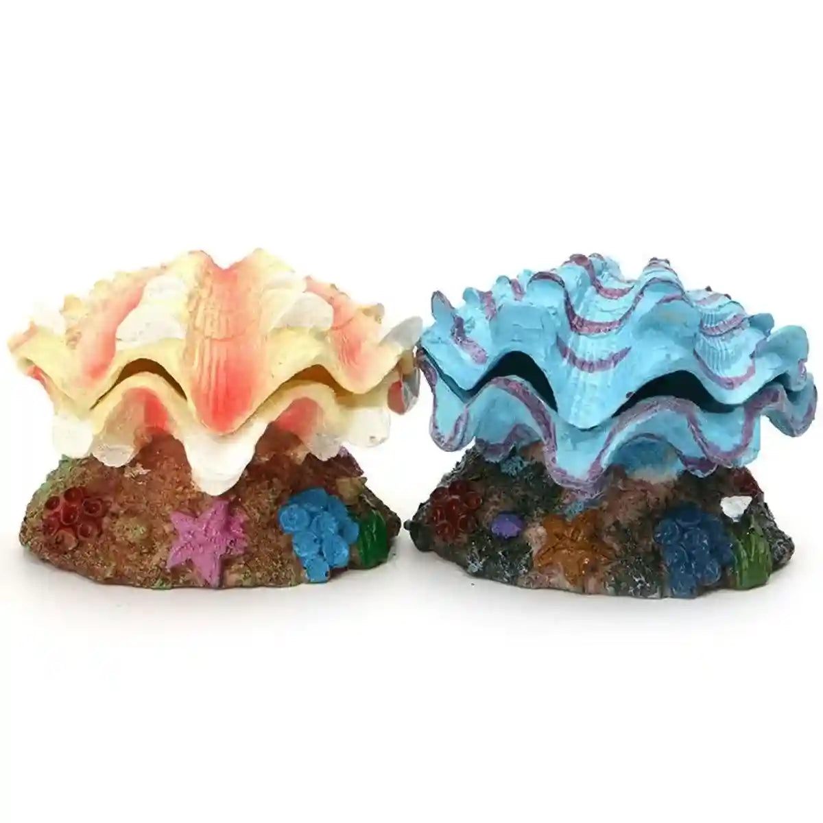 Animated Clam Shell Aquarium Decoration Air Pump Motion Ornament