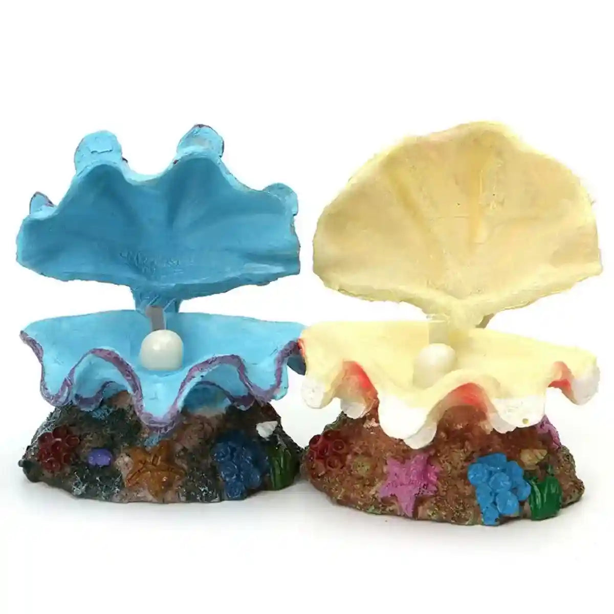 Animated Clam Shell Aquarium Decoration Air Pump Motion Ornament