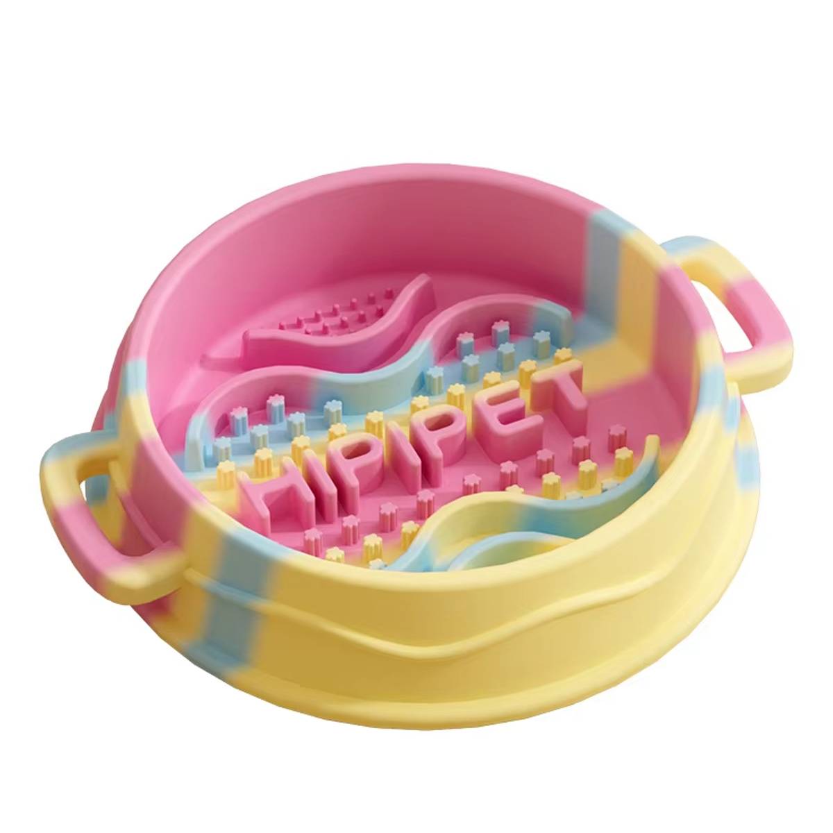 Slow Feeding Dog Bowl Anti-Choking Silicone Pet Bowl
