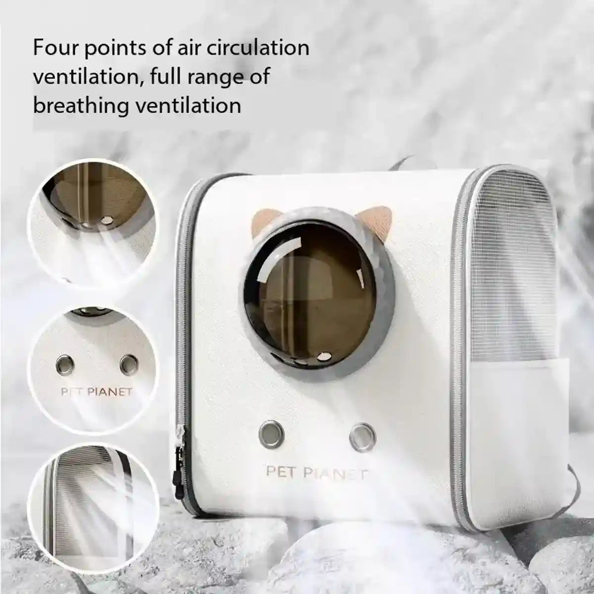 Space Capsule Cat Backpack Carrier with Panoramic Window