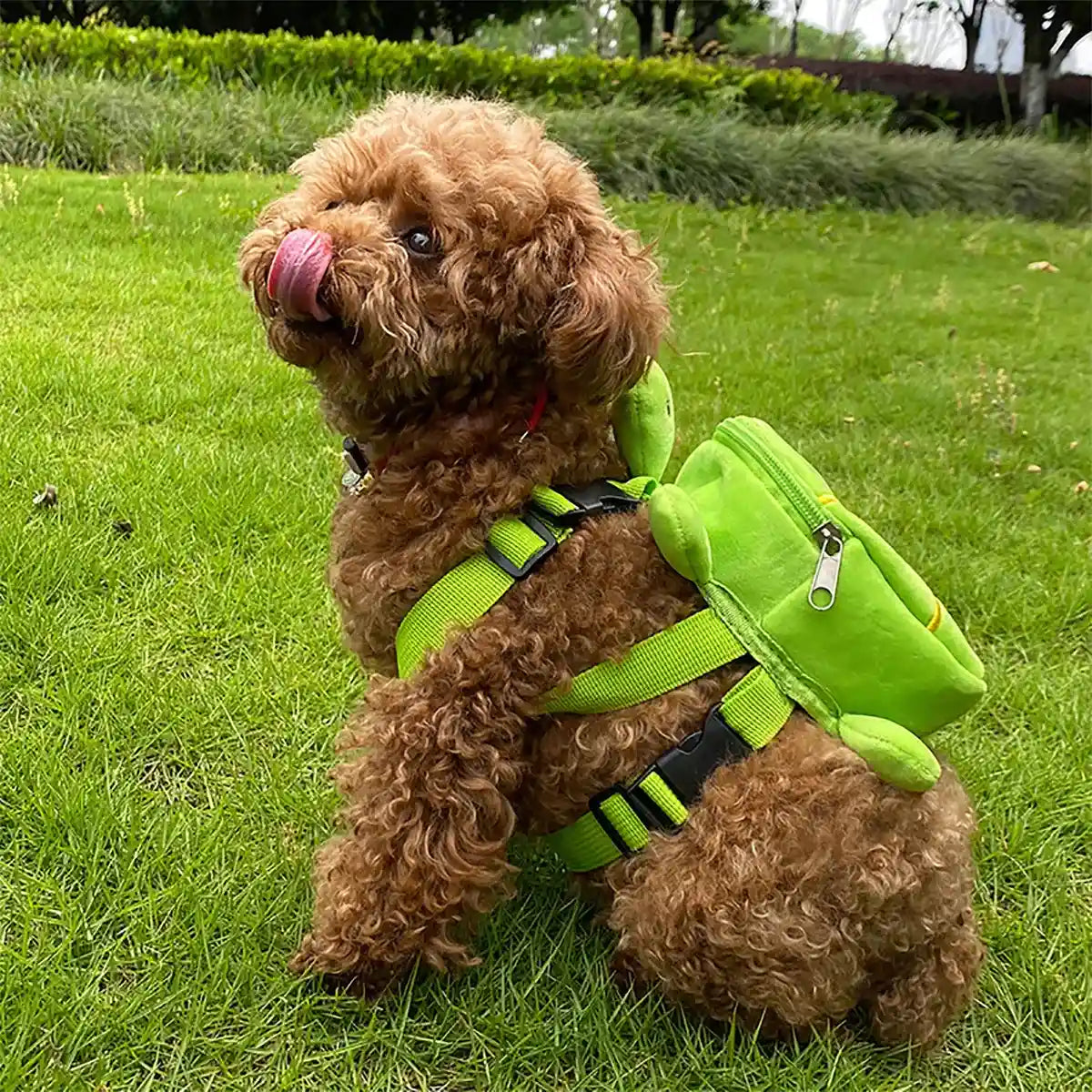 Turtle Dog Backpack Harness Cute Adjustable Carrier for Small Pets