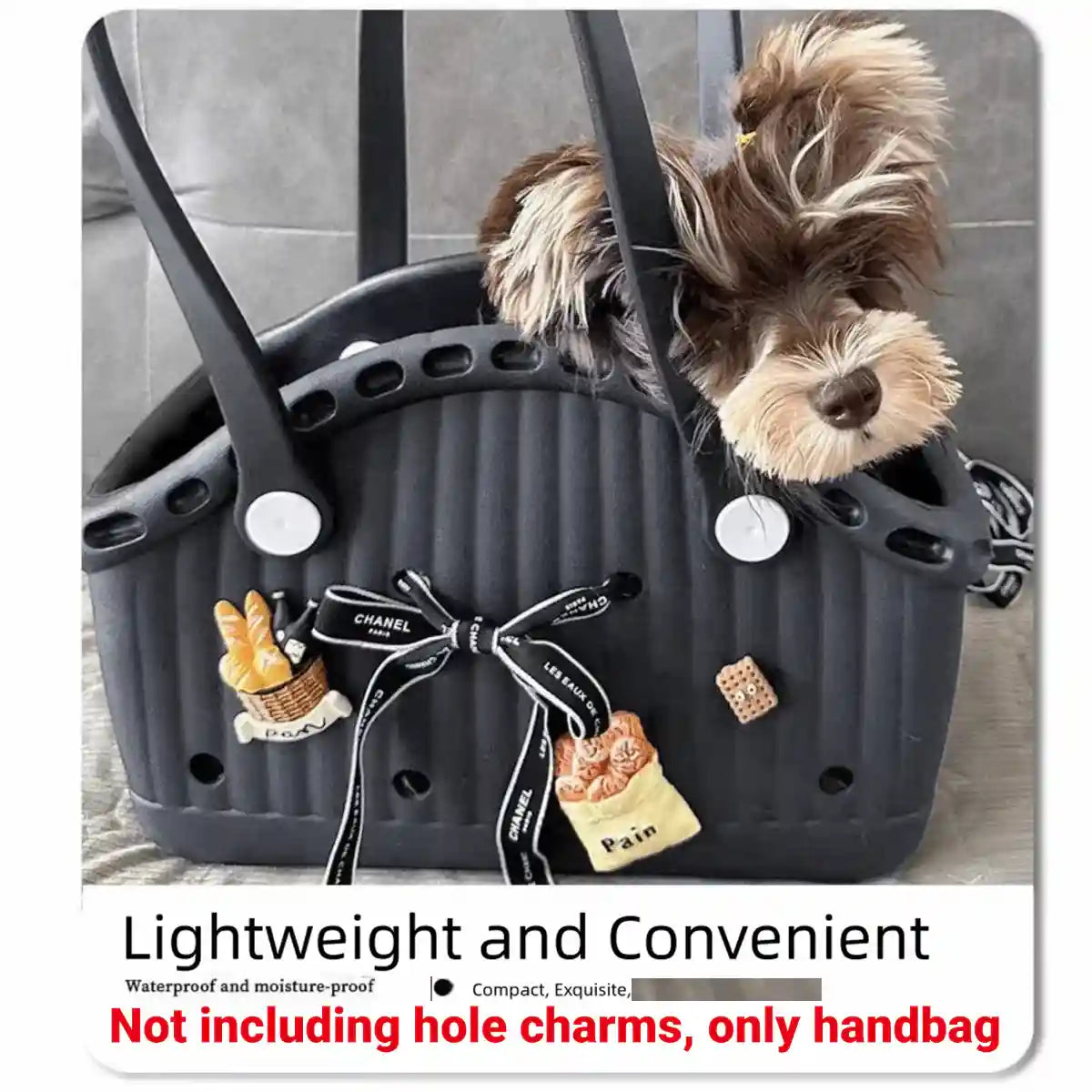 Portable EVA Dog Carrier Bag for Small Pets with Waterproof Design