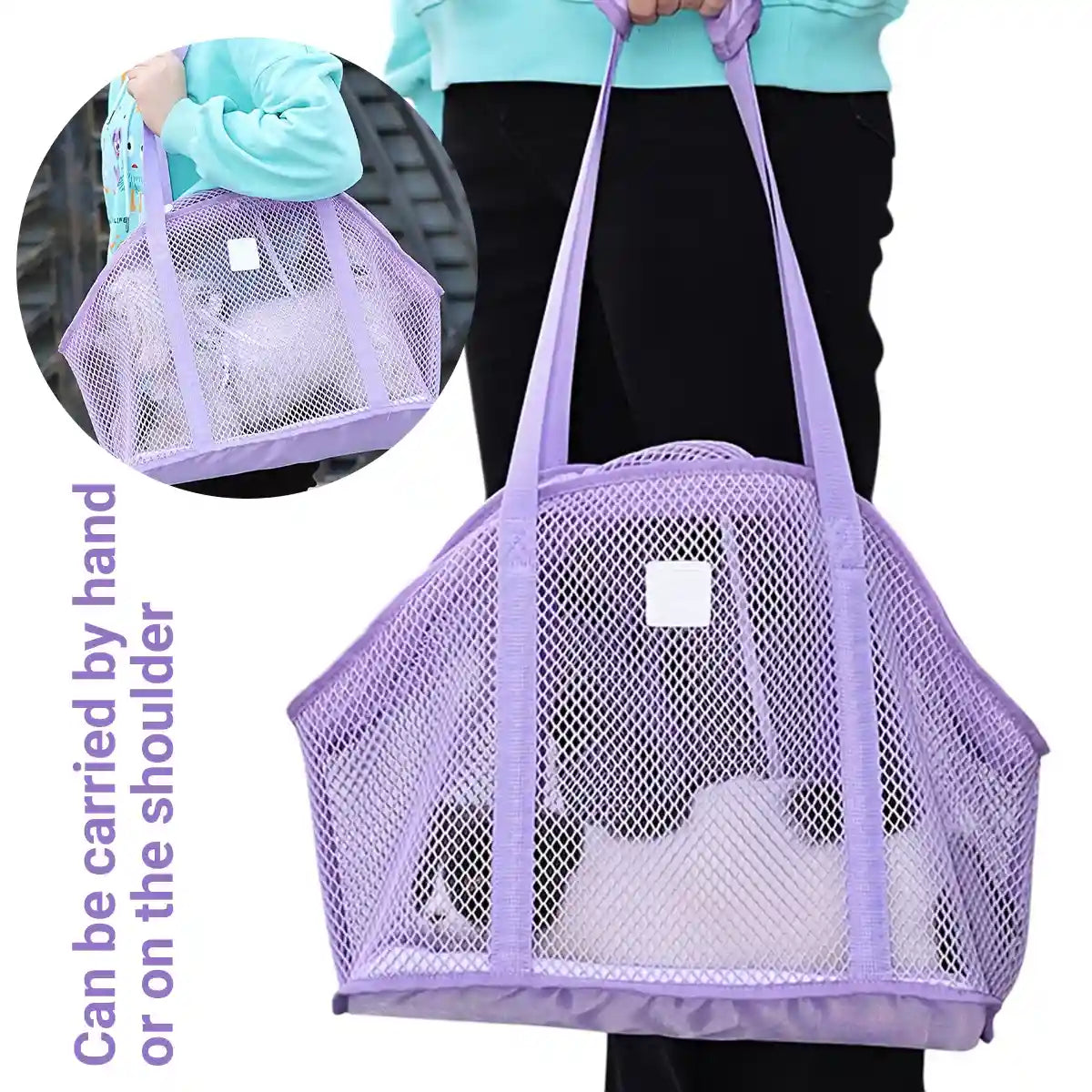 Portable Pet Shoulder Carrier Bag with Breathable Mesh