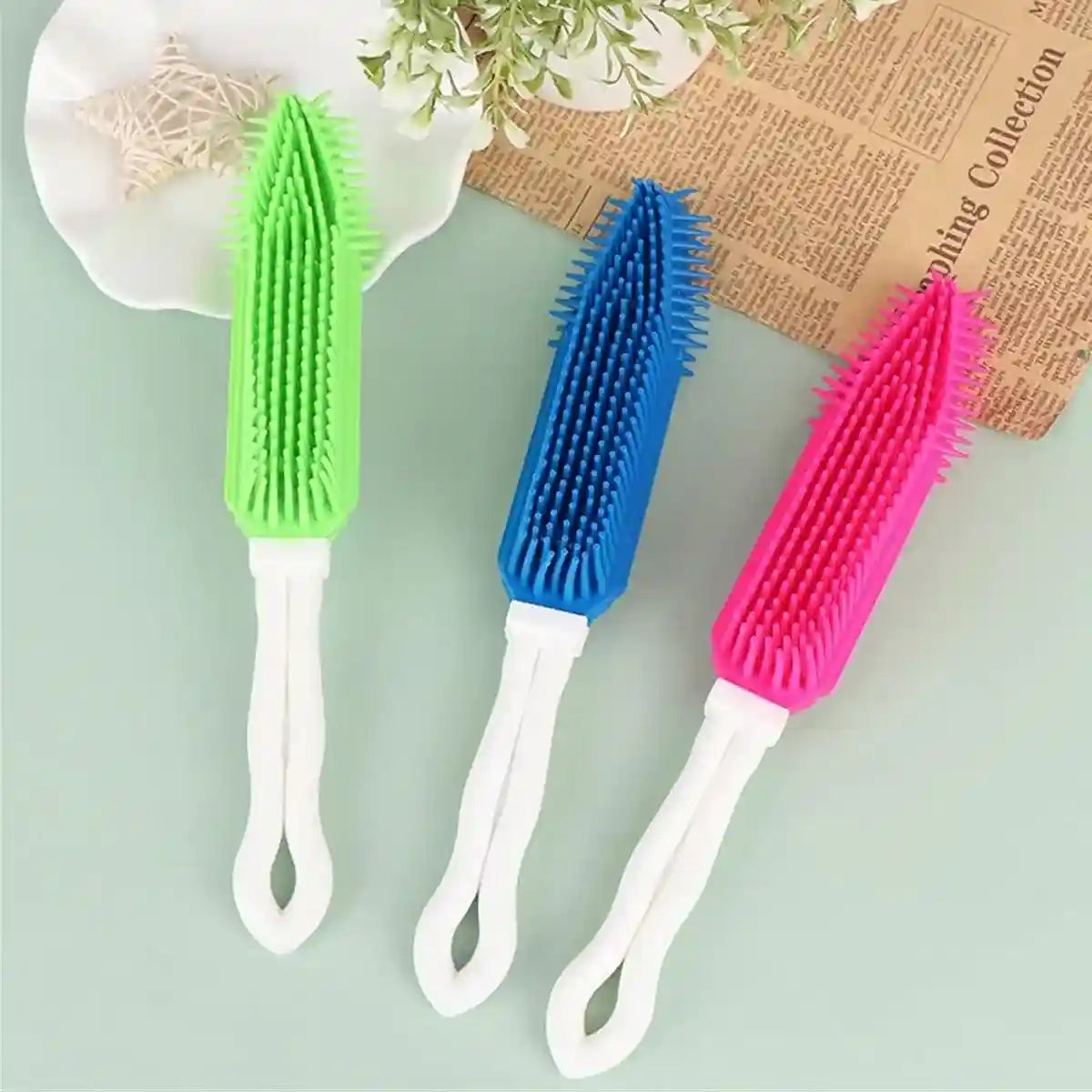 3pcs Dog Grooming Brush Set Soft Bristles for Easy Pet Care