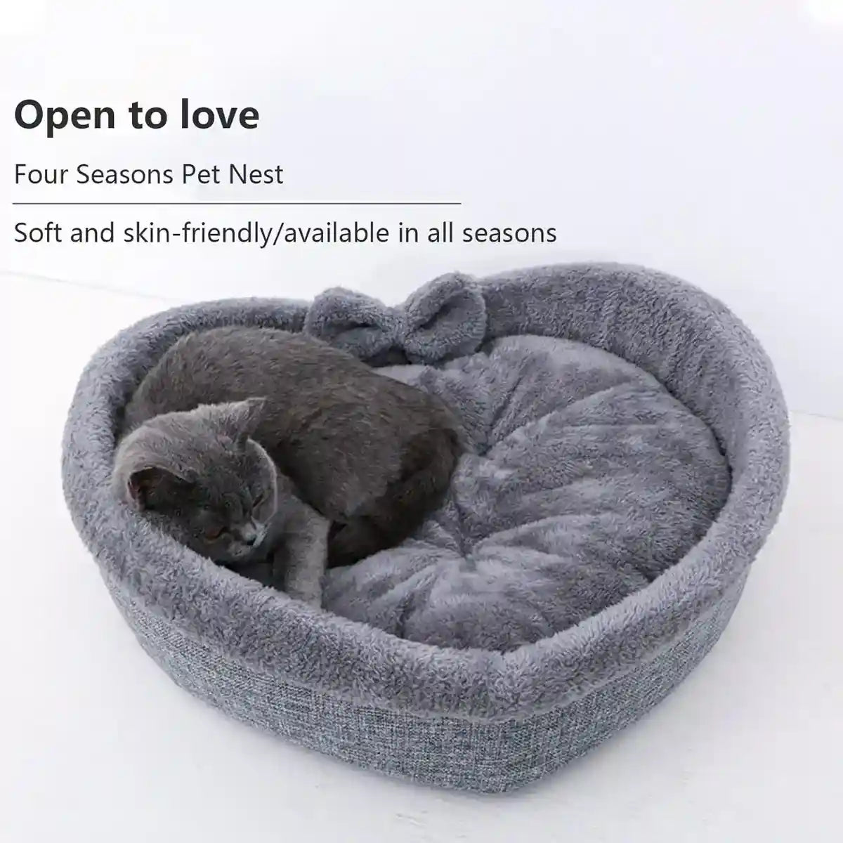 Dog Kennel Cat Kennel Summer Dog Bed Pet Kennel Small Medium Kennel Heart Shaped Kennel Cushion Teddy Kennel All Seasons Universal