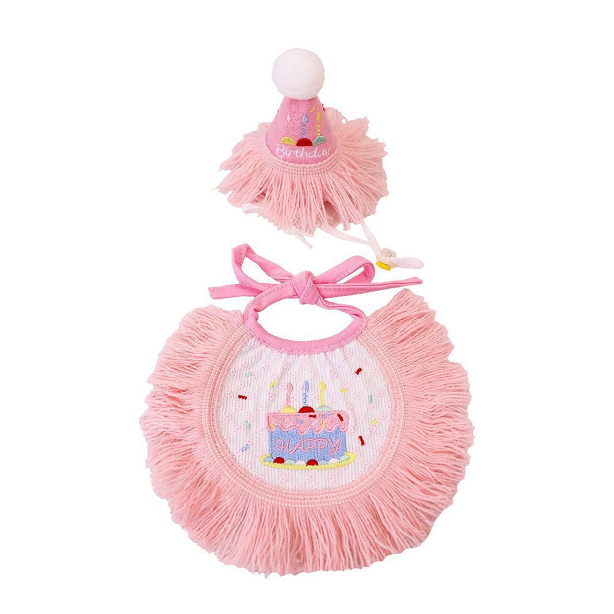 Pet Birthday Outfit Birthday Bib And Hat Set