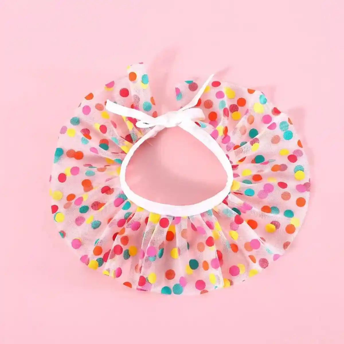 Cute Pet Birthday Dress Up Set with Hat and Ruffle Collar