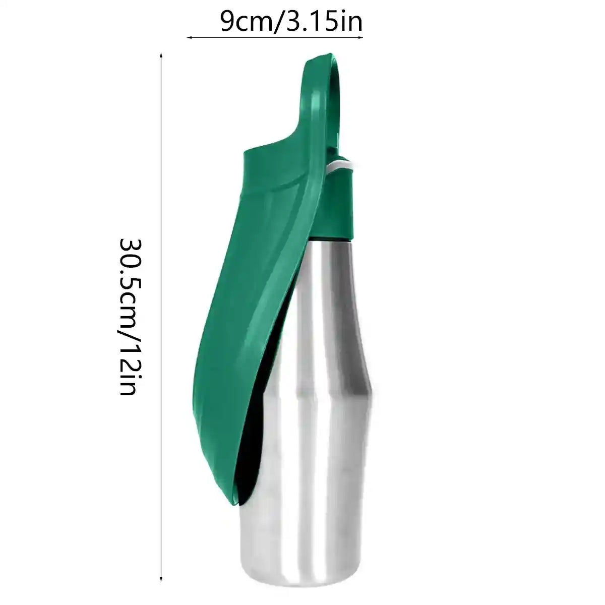 Portable Dog Water Bottle 750ml Stainless Steel Travel Dispenser