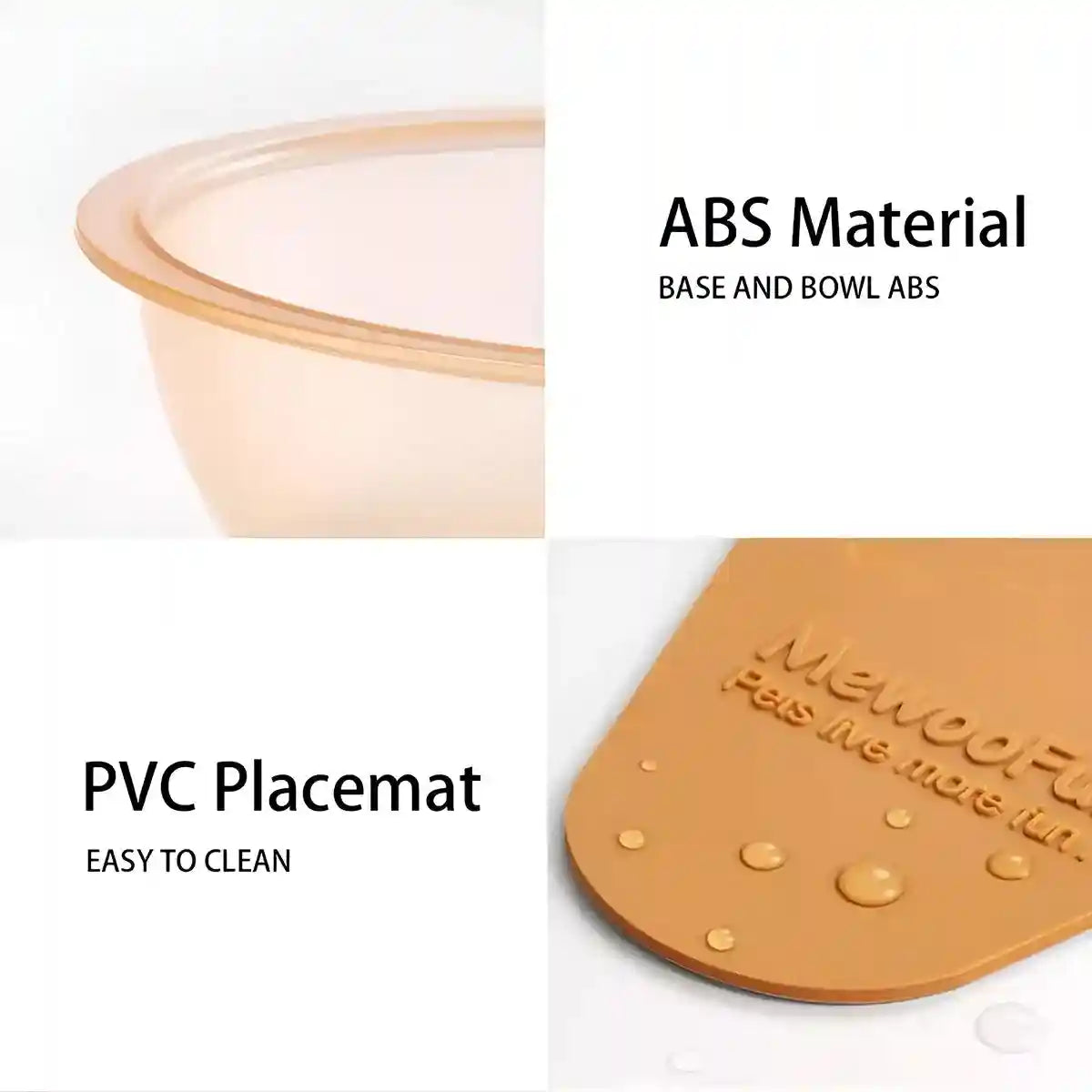 Ice Cream Shaped Tilted Pet Bowl Set for Cats and Small Dogs