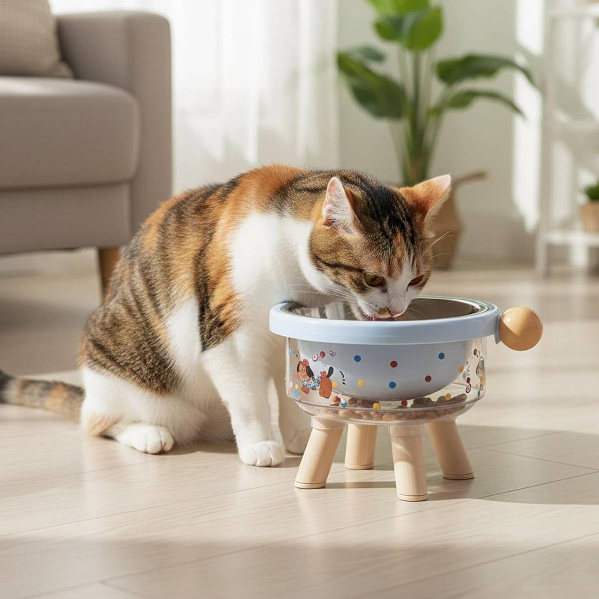 Elevated Pet Bowl Detachable Stainless Steel Feeding Bowl