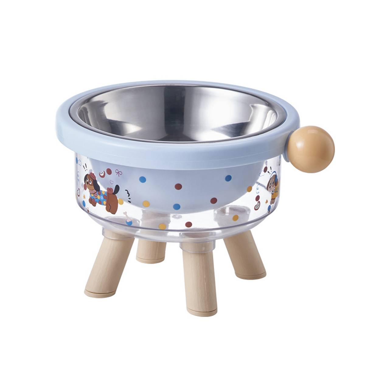 Elevated Pet Bowl Detachable Stainless Steel Feeding Bowl
