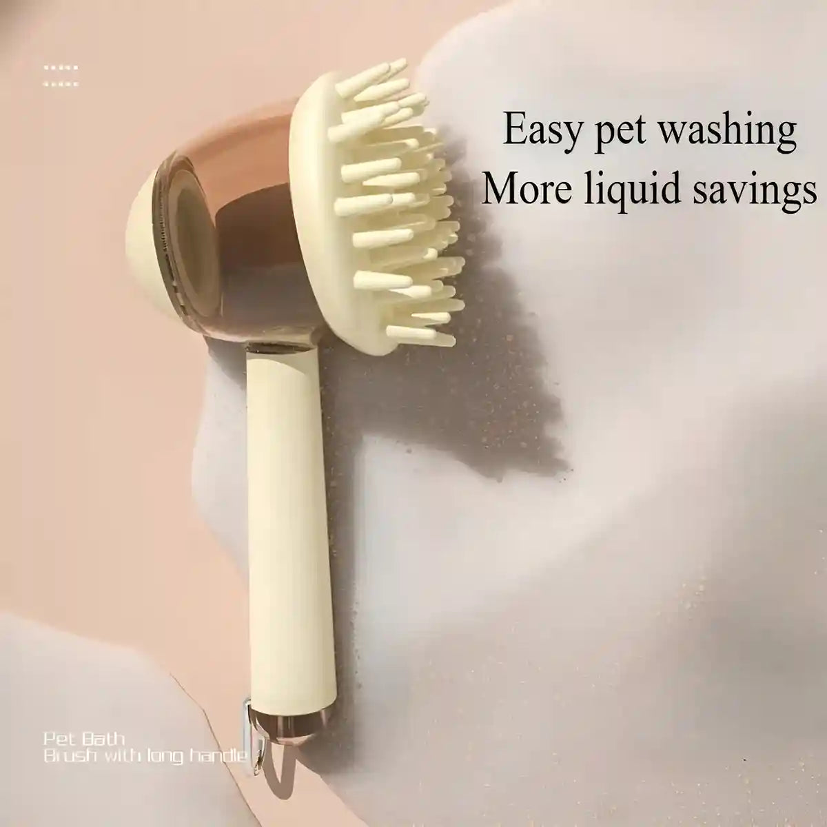 Pet Bath Brush Dog Massage Brush Press to Dispense Liquid Pet Grooming Tools