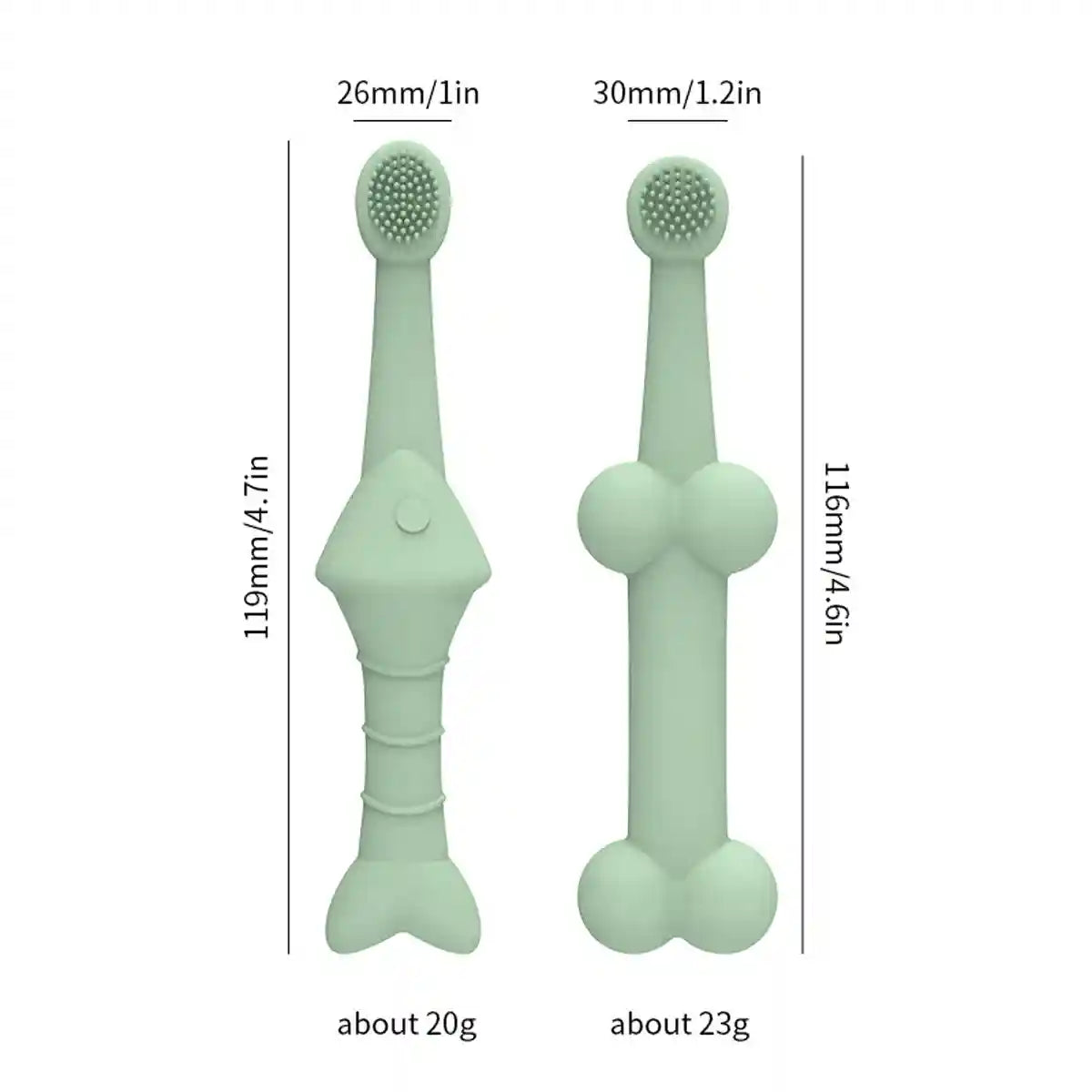 Silicone Pet Toothbrush for Dogs and Cats Gentle Dental Cleaning Brush
