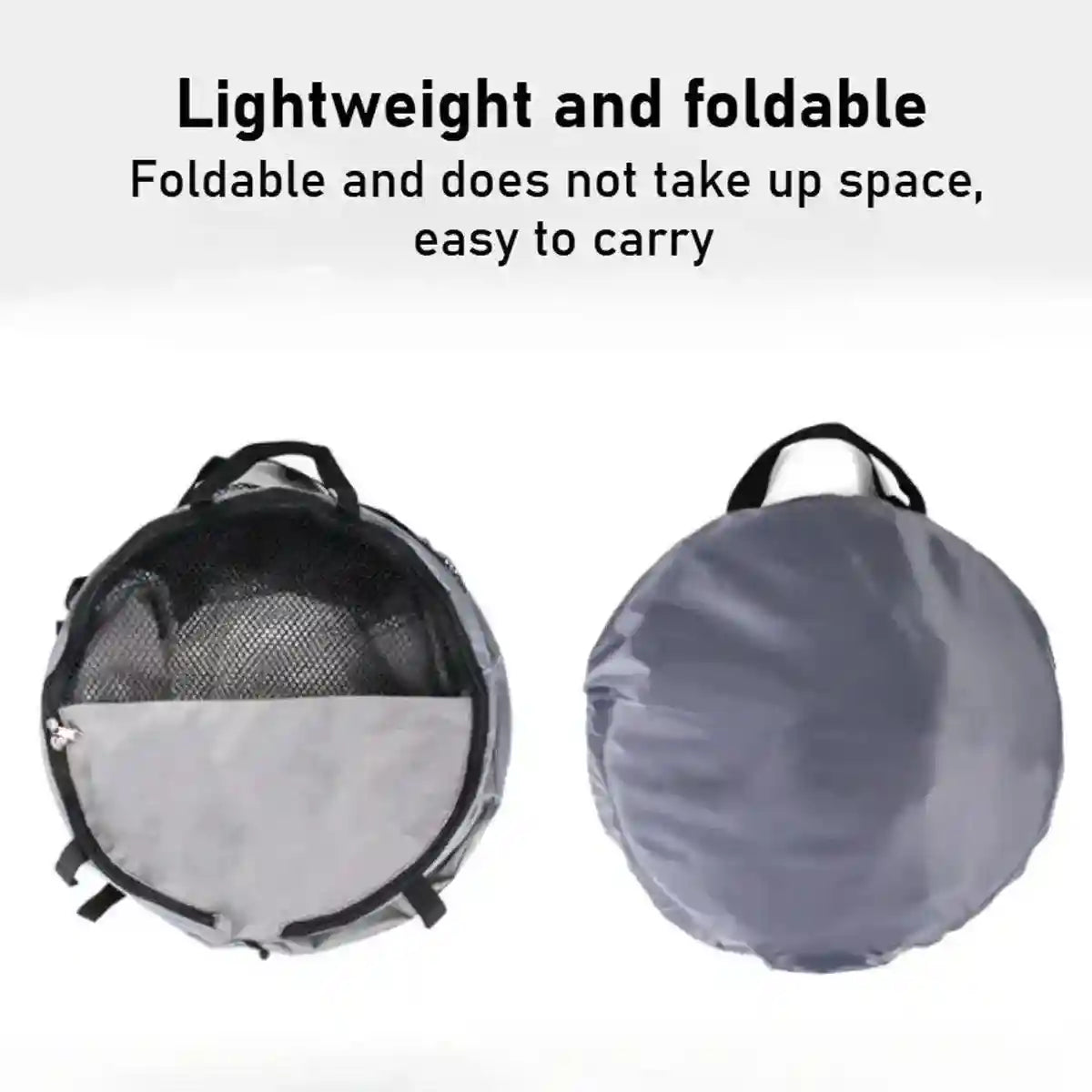 Foldable Pet Carrier with Mesh Panels Ideal Dog Travel Bag for Car and Outdoor Use