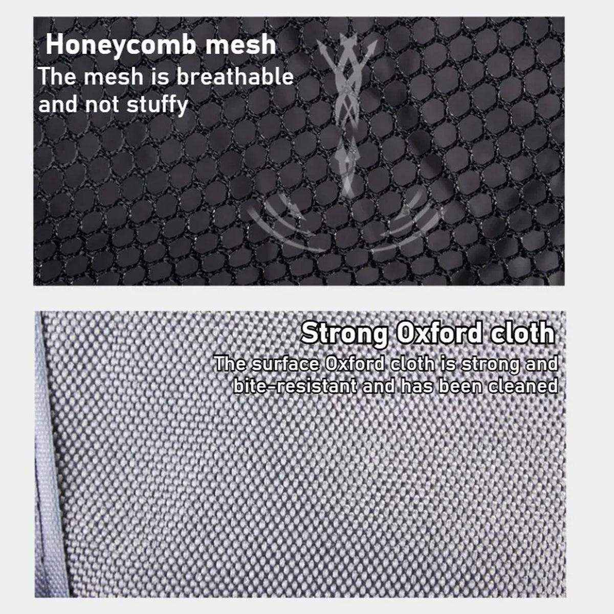 Foldable Pet Carrier with Mesh Panels Ideal Dog Travel Bag for Car and Outdoor Use