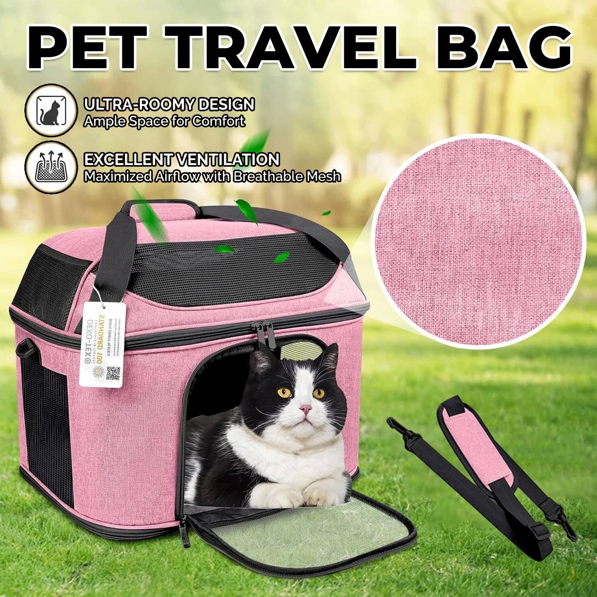 Foldable Pet Travel Bag Carrier