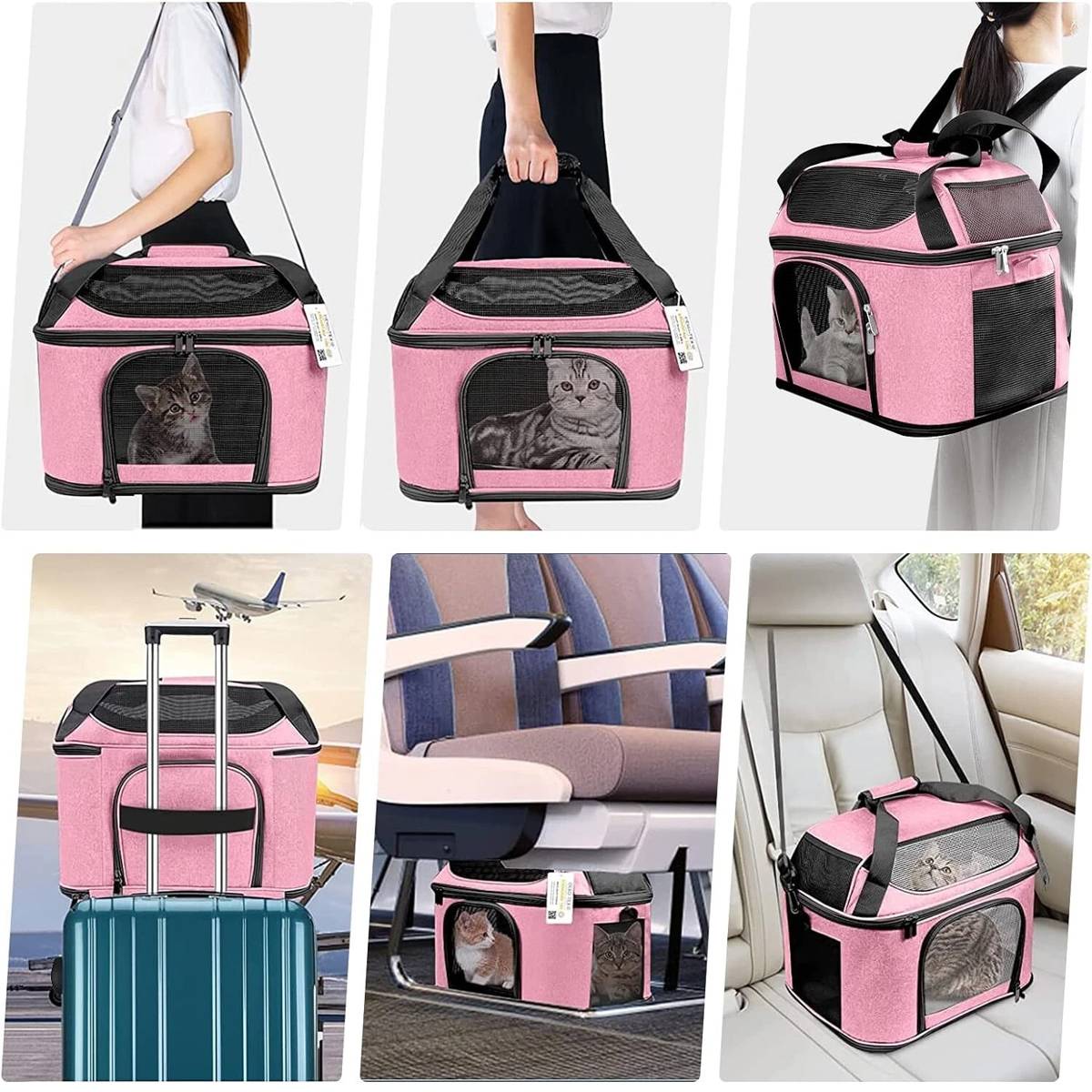 Foldable Pet Travel Bag Carrier