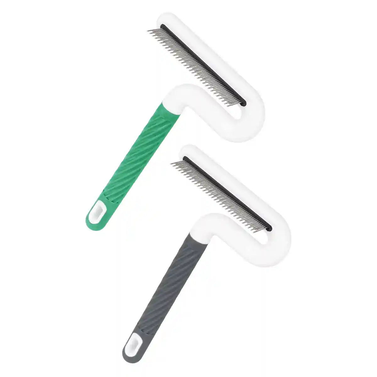 T-Shaped Pet Grooming Comb Dual Teeth Detangler for Cats & Dogs