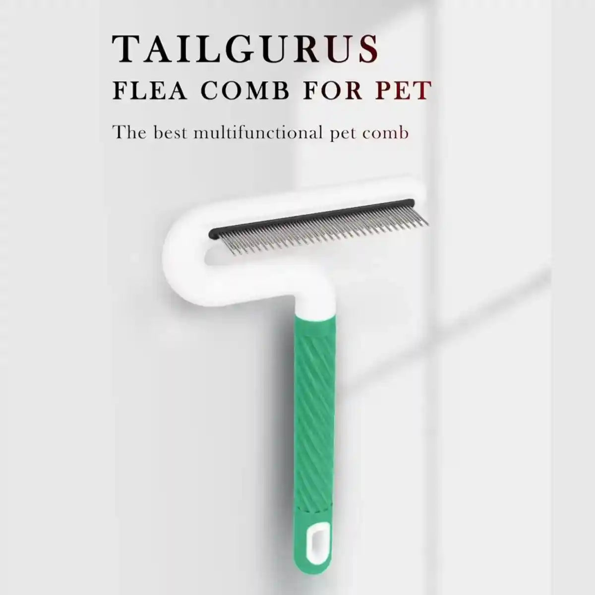 T-Shaped Pet Grooming Comb Dual Teeth Detangler for Cats & Dogs