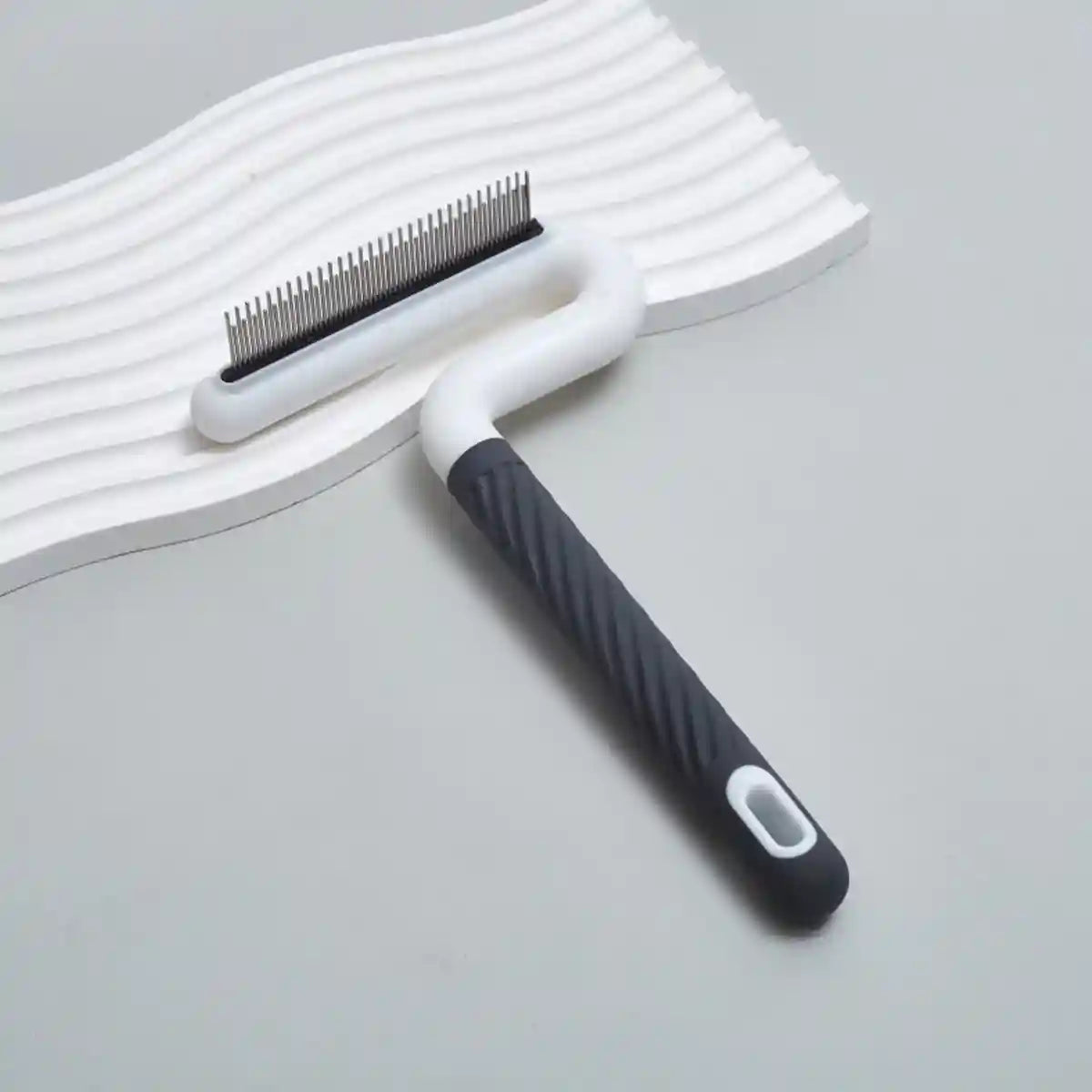 T-Shaped Pet Grooming Comb Dual Teeth Detangler for Cats & Dogs