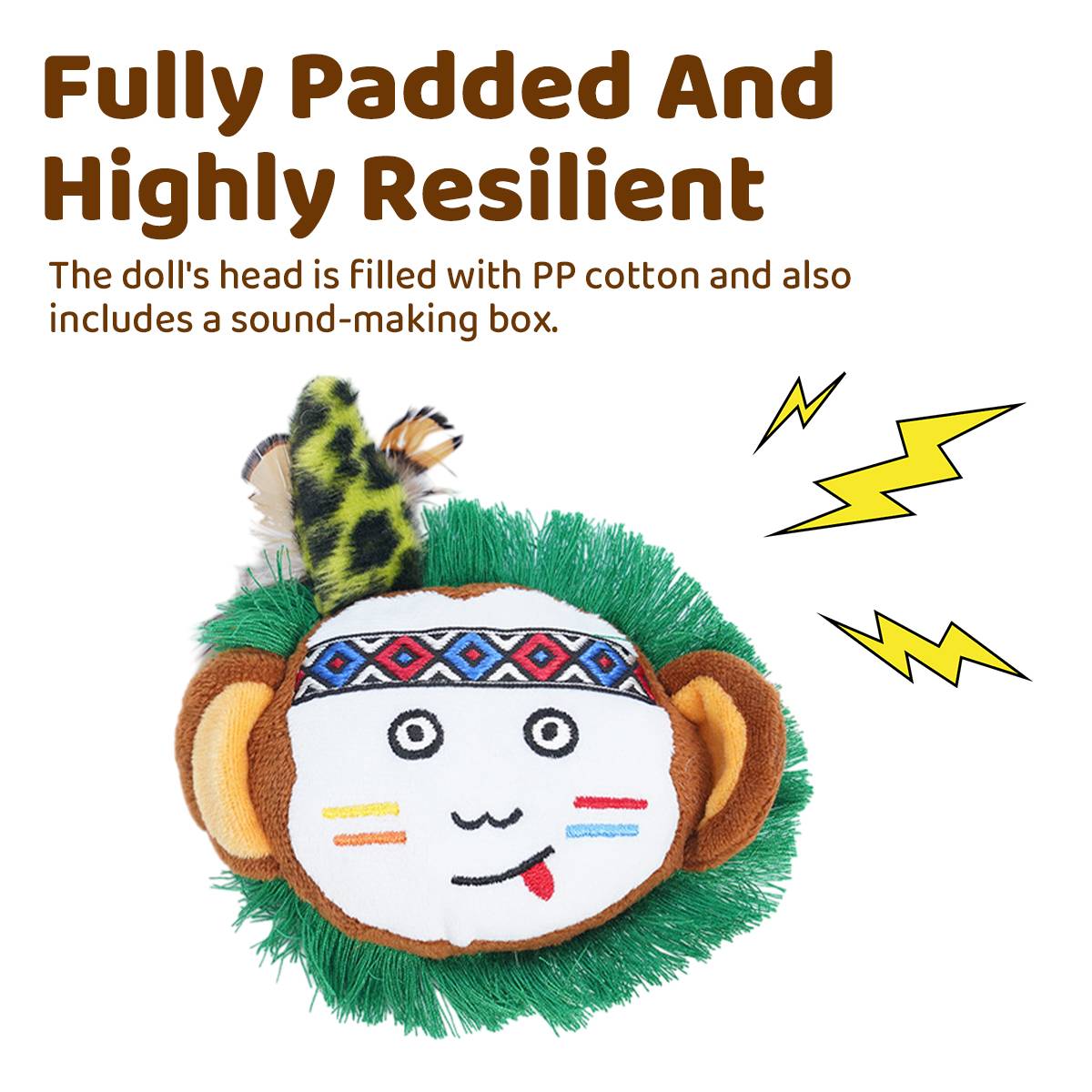 Catnip Plush Cat Toy | Bite-Resistant Interactive Toy for Indoor Cats