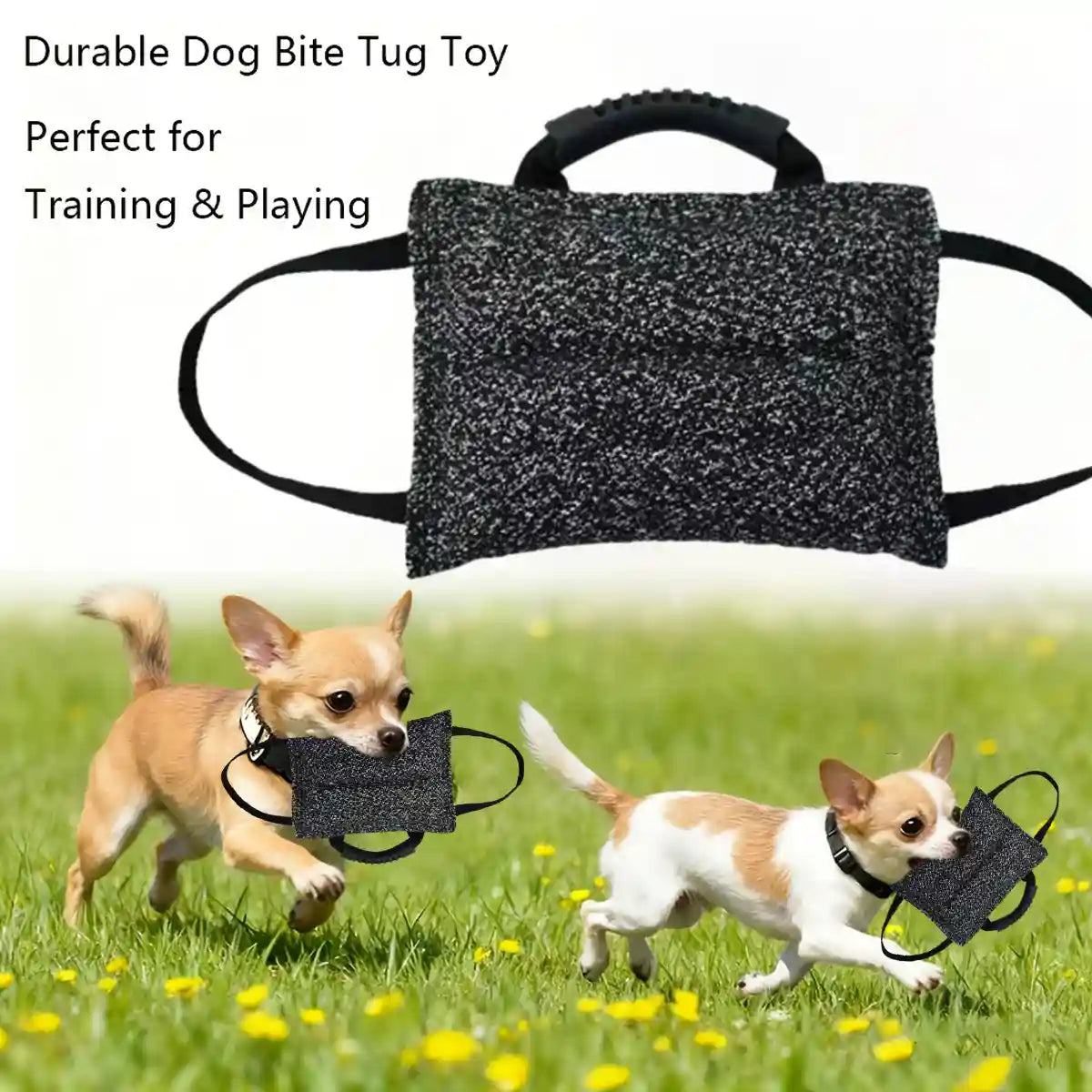 Durable Dog Chew Pillow Tug Toy Interactive Training Tool
