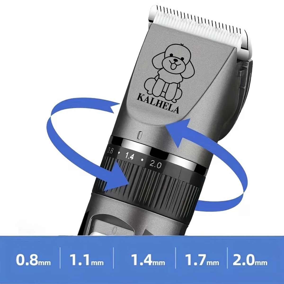 Black Rechargeable Pet Hair Clipper Grooming Kit