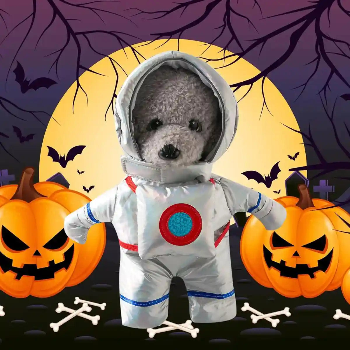 Pet Astronaut Costume Funny Space Suit for Cats & Small Dogs