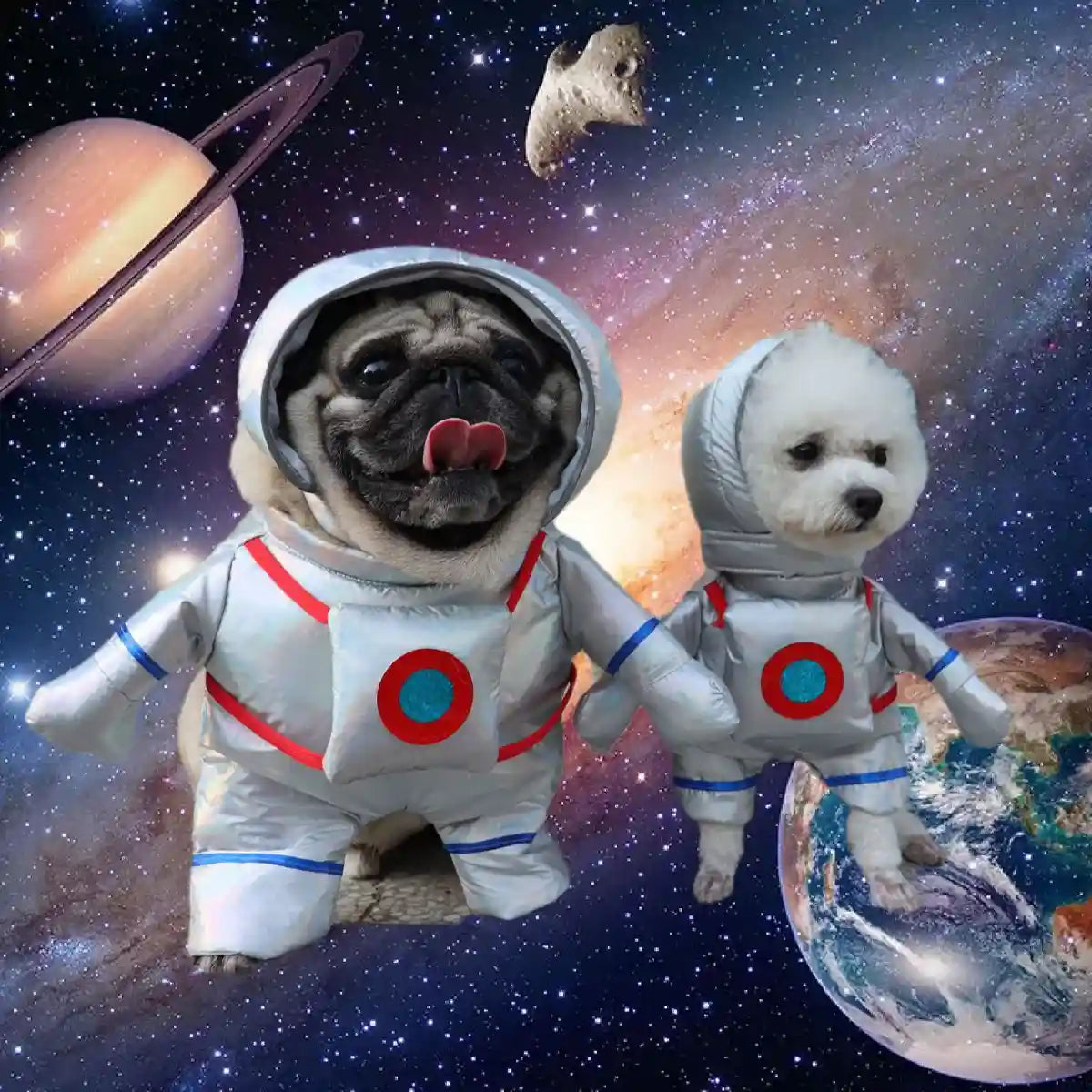 Pet Astronaut Costume Funny Space Suit for Cats & Small Dogs