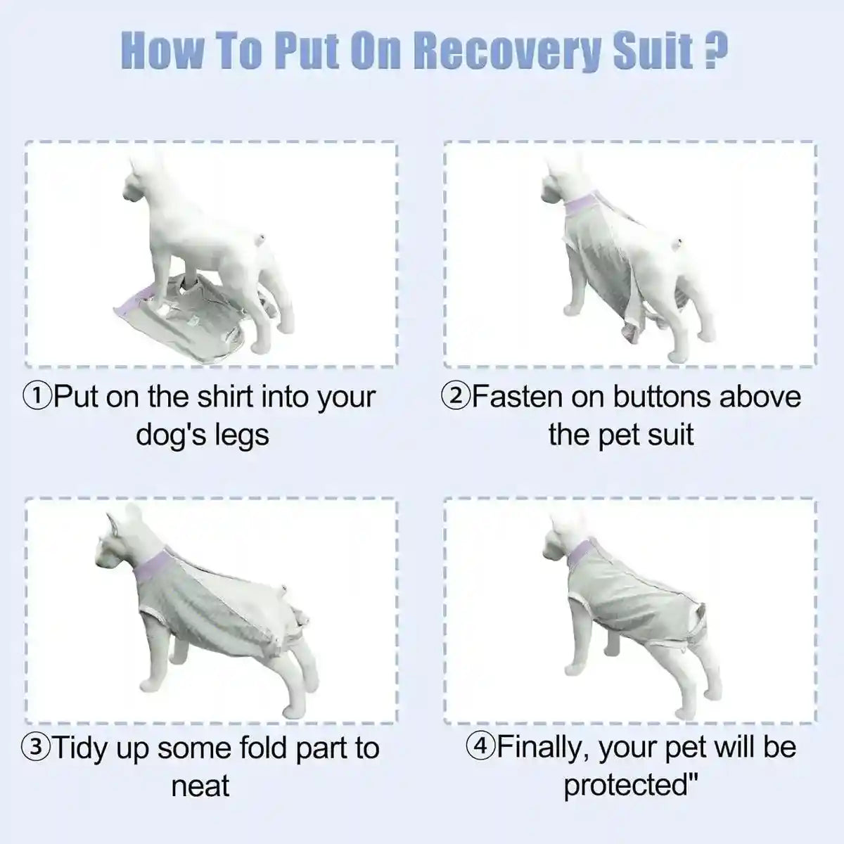 Dog Recovery Shirt Soft Breathable Post Surgery Wear for Female Dogs