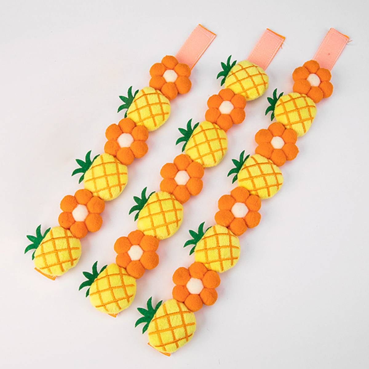 Pineapple Dog Collar Adjustable Floral Necklace