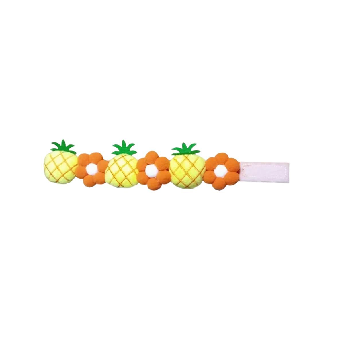 Pineapple Dog Collar Adjustable Floral Necklace