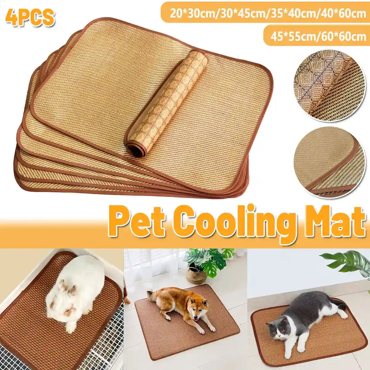 Breathable Pet Cooling Mat for Cats, Dogs & Small Animals
