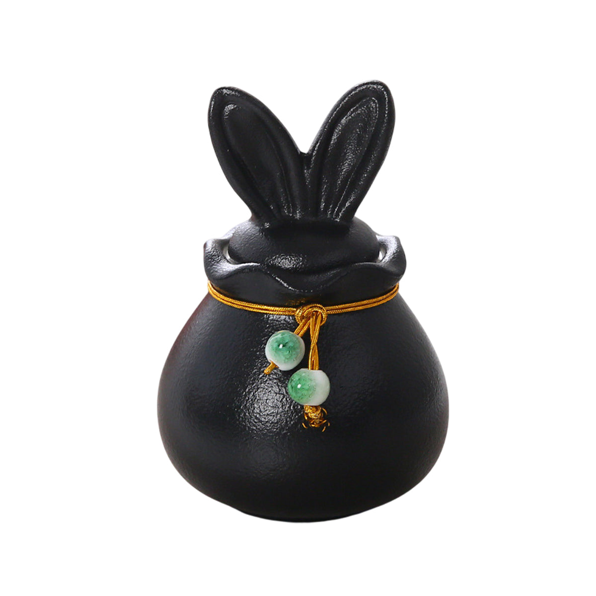 Ceramic Pet Urn Bunny Ear Memorial Keepsake