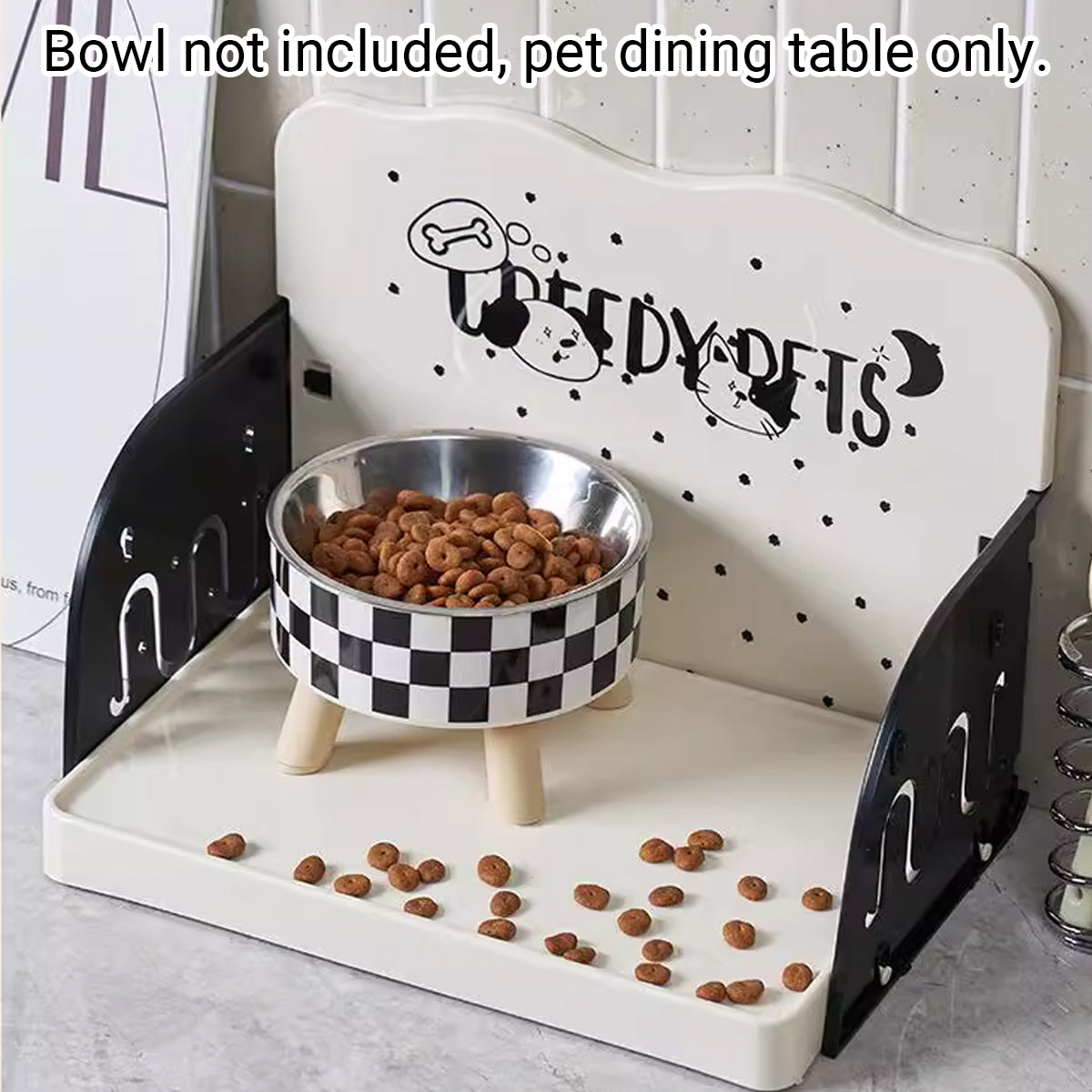 Adjustable Pet Feeding Station Tray