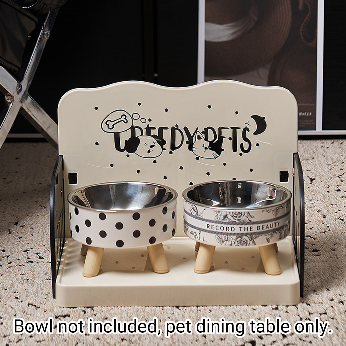 Adjustable Pet Feeding Station Tray