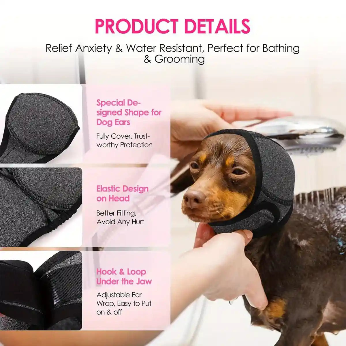 Dog Earmuffs Headgear Waterproof Noise-Reducing Comfort Hood