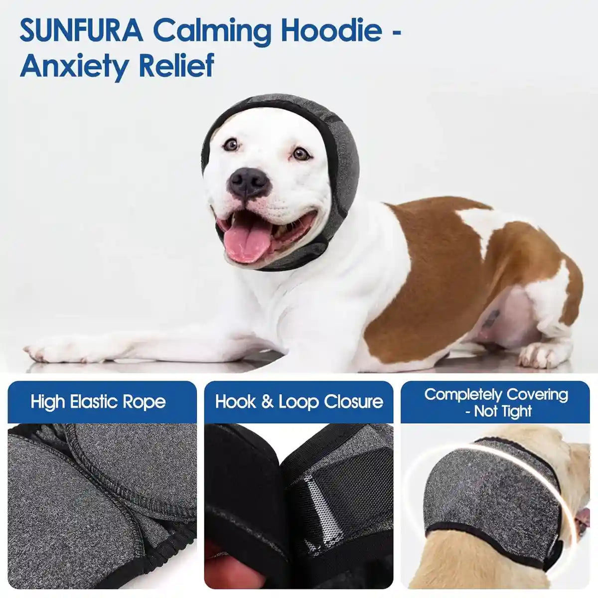 Dog Earmuffs Headgear Waterproof Noise-Reducing Comfort Hood