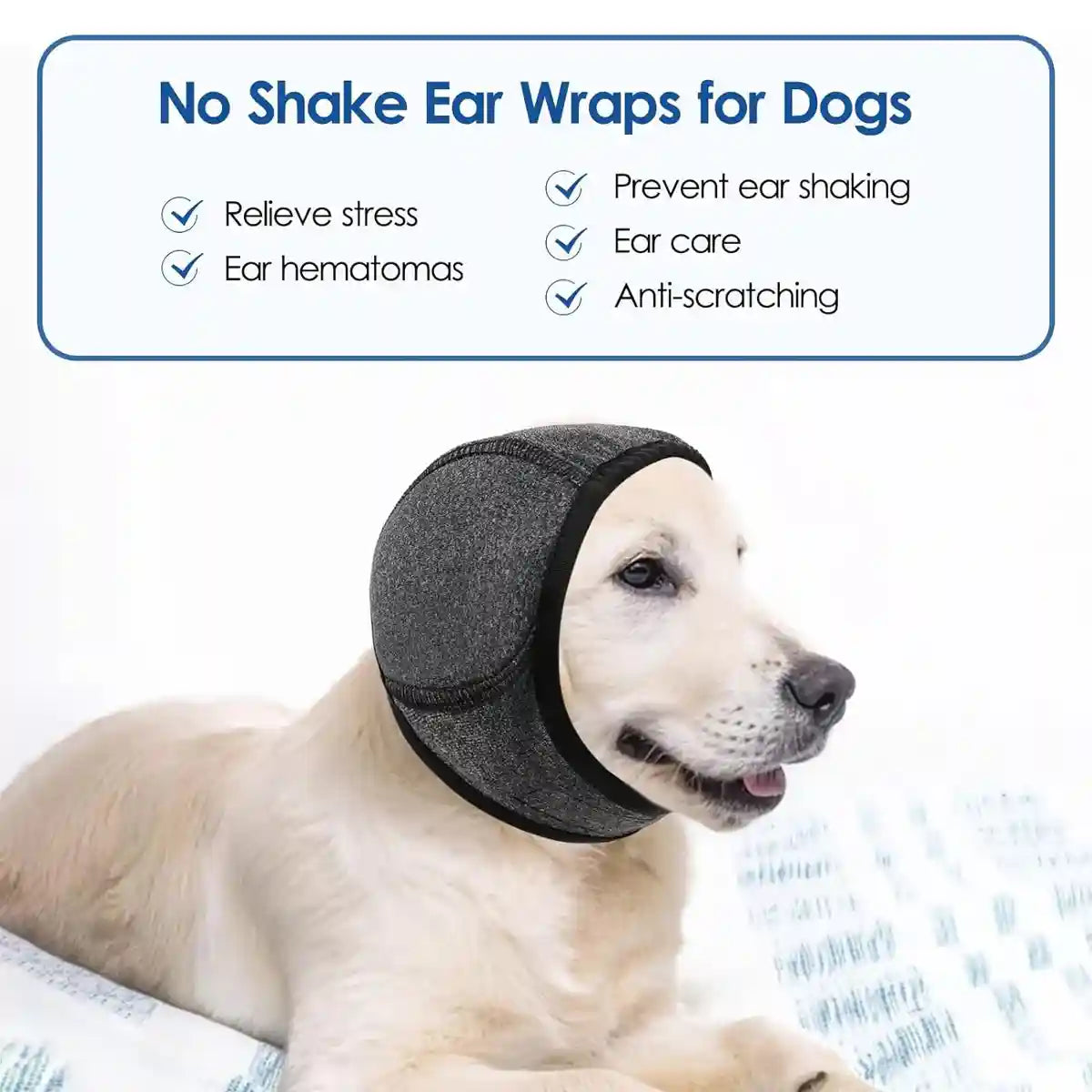 Dog Earmuffs Headgear Waterproof Noise-Reducing Comfort Hood